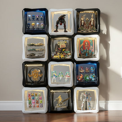 Boxory Core – Standard Modular Magnetic Acrylic Display Case with LED Lighting
