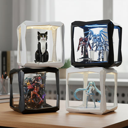 Boxory Core – Standard Modular Magnetic Acrylic Display Case with LED Lighting