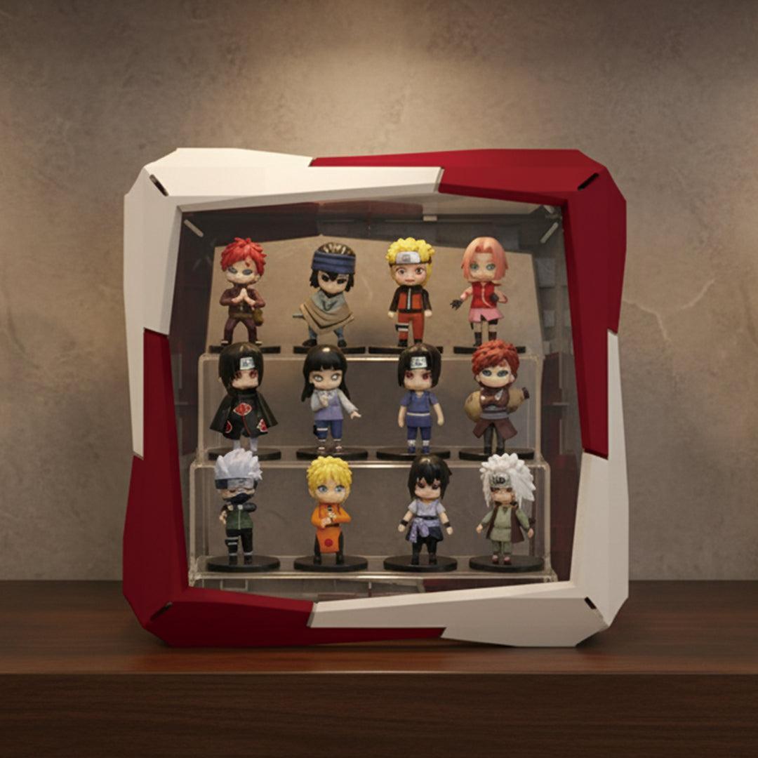 Boxory Core standard modular magnetic acrylic display case with LED lighting