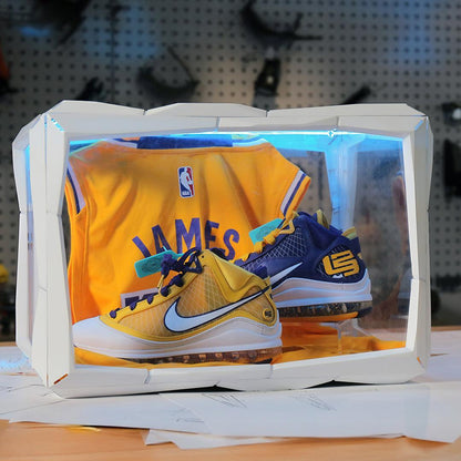 Display case with custom background panel – Boxory Plus
