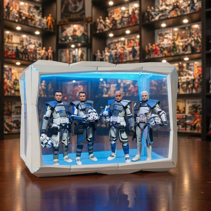 Boxory Plus – Medium Modular Magnetic Acrylic Display Case with LED Lighting