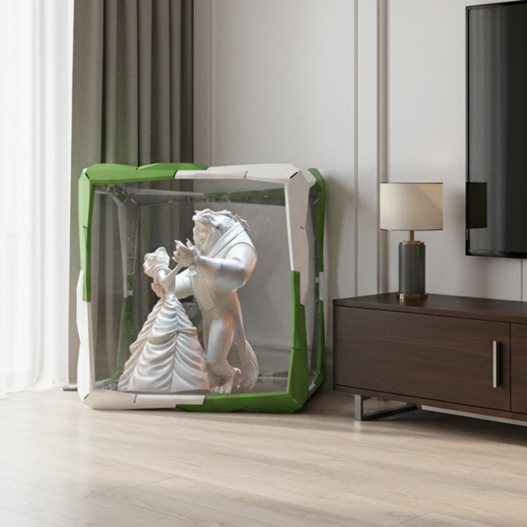 Boxory Square – Cube Modular Magnetic Acrylic Display Case with LED Lighting