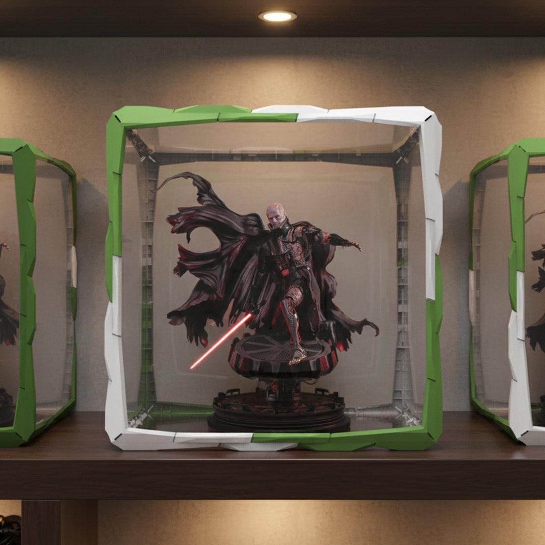 Boxory Ultra extra large modular magnetic acrylic display case with LED lighting