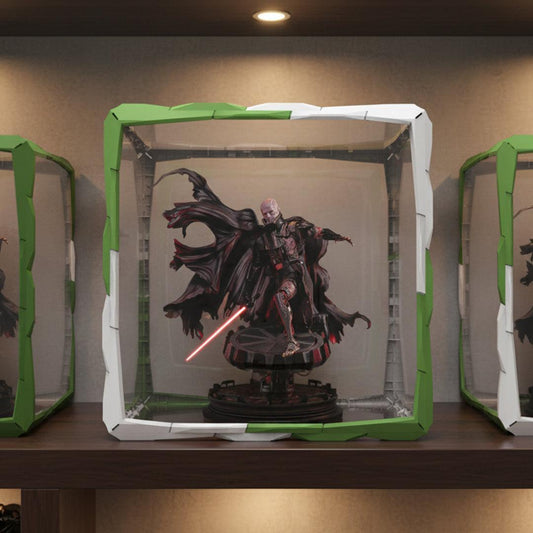 Boxory Ultra extra large modular magnetic acrylic display case with LED lighting